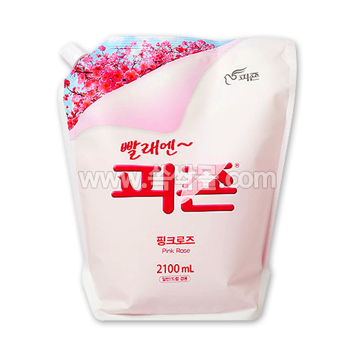 피죤 섬유유연제 리필(핑크로즈) (2100ml)